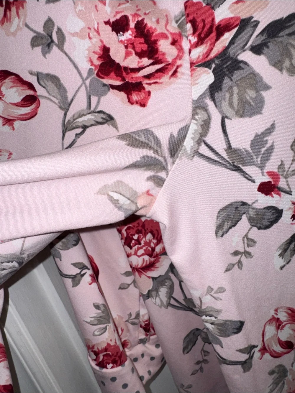 Flora Nikrooz Soft Floral Pink Women's Pajama Set with Pockets, Long Top & Pants